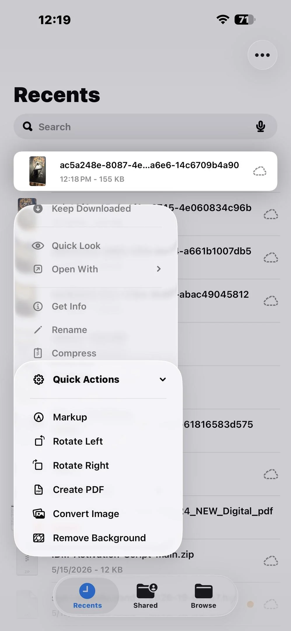 How To Convert Picture To Pdf On Iphone 3 related to Method 2: Files App Method (JPEG Images)
