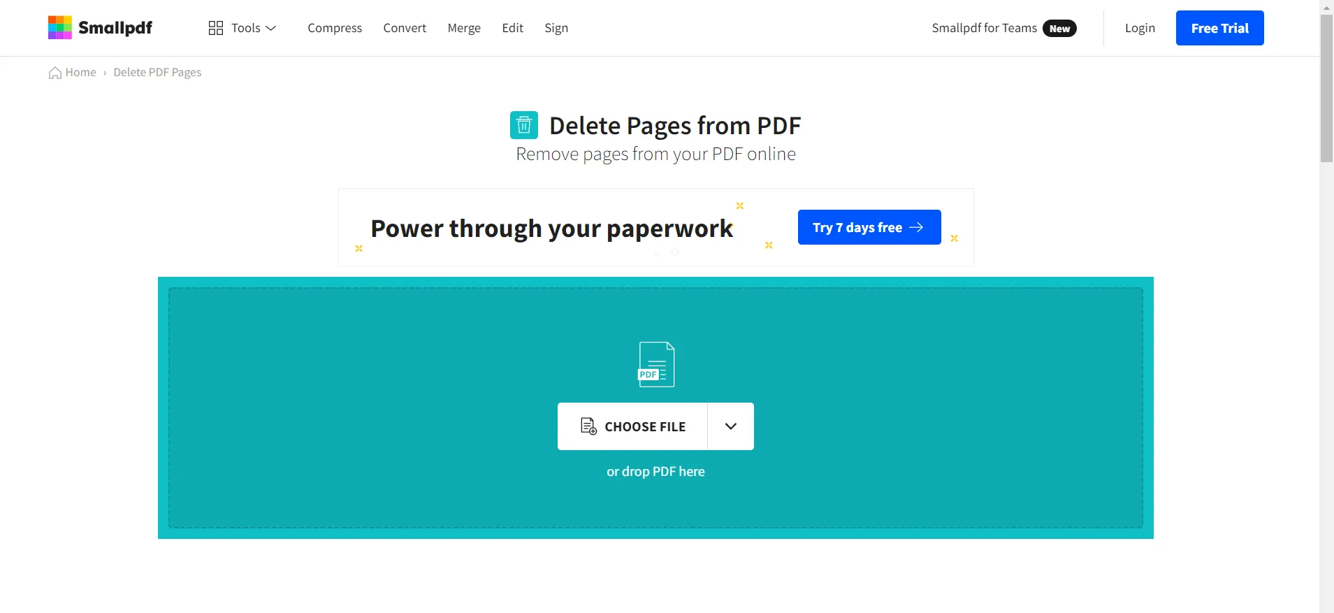 How to Delete a Page in PDF Documents, Figure 6: Delete Pages from PDF file