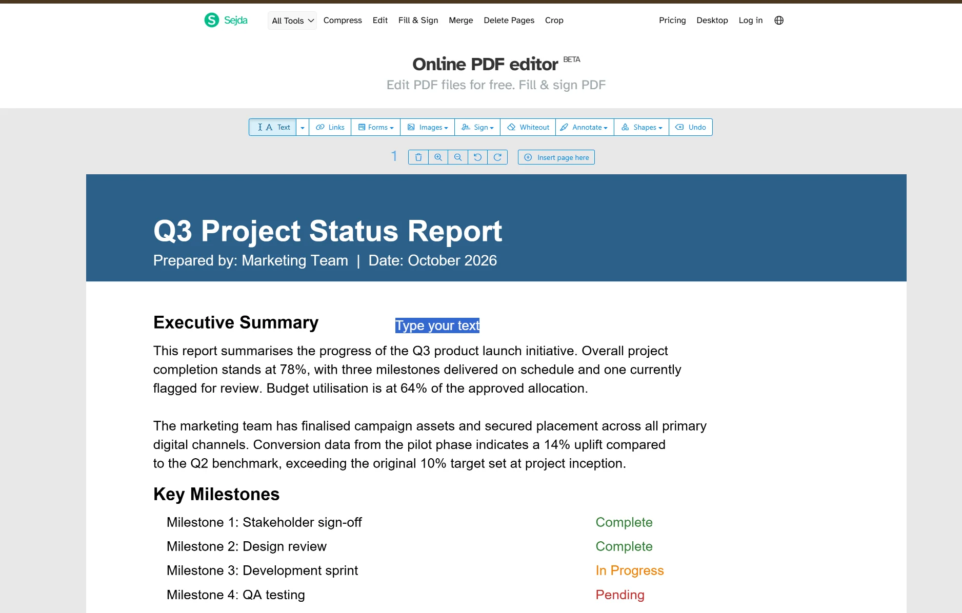 How To Edit A Pdf 2 related to Method 2: Free Online PDF Editors (No Installation Required)