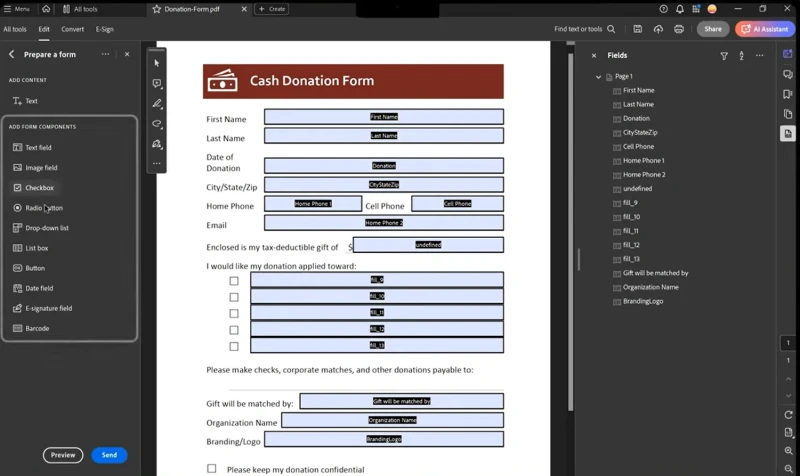 How To Make Pdf Fillable 3 related to Method 1: Create a Fillable PDF with Adobe Acrobat