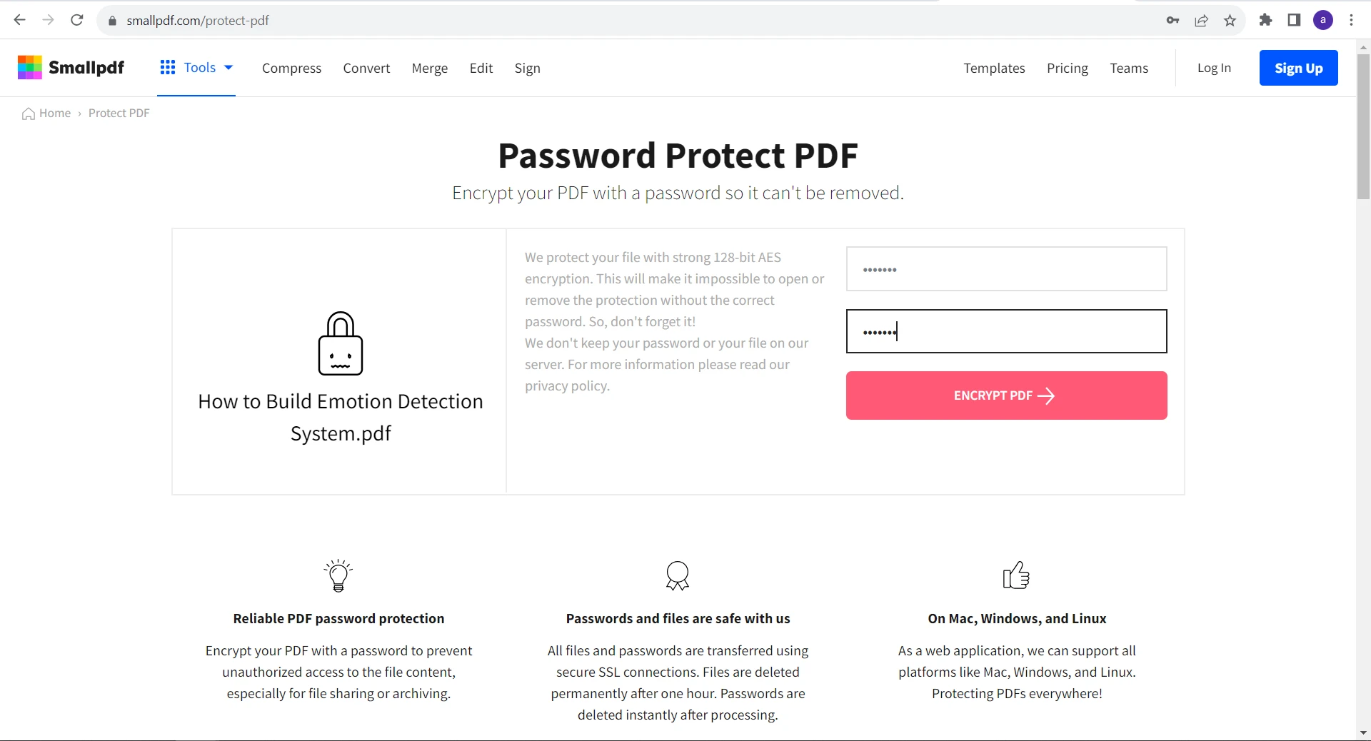 How to Password Protect a PDF for Free: Figure 7