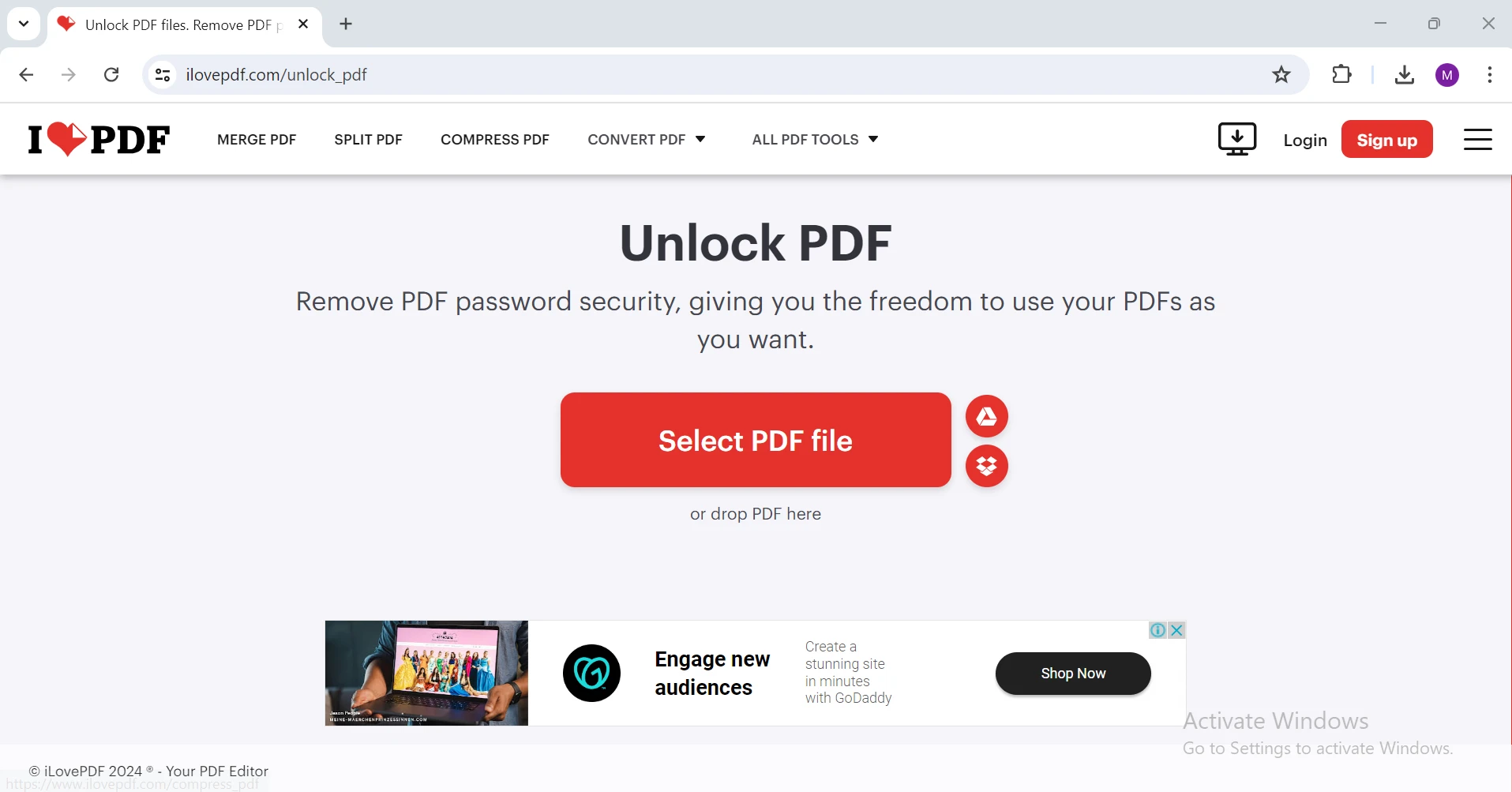 如何在没有 Adobe Pro 的情况下从 PDF 中删除密码：图 4