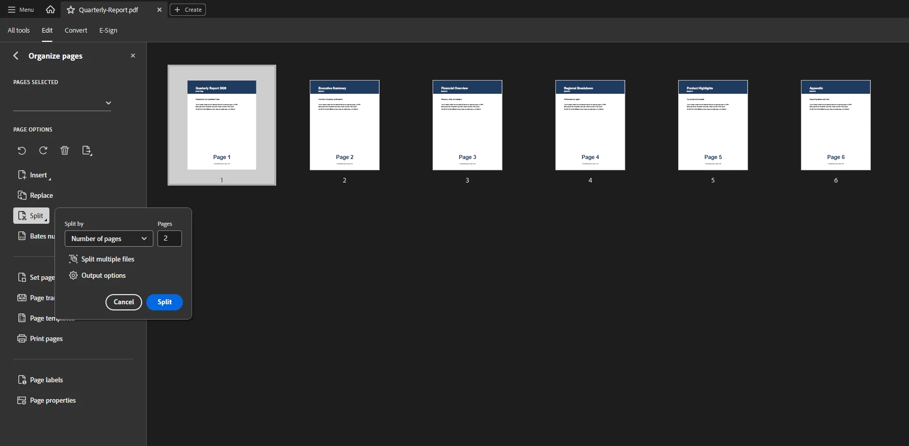 How To Separate Pages In Pdf 3 related to Method 3: Separate Pages in Adobe Acrobat