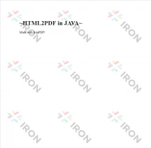 HTML2PDF Java (Code Example Tutorial)