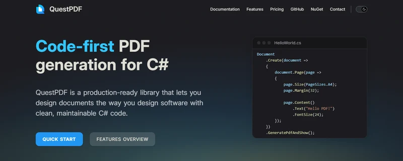HTML to PDF Converter C# Open Source (.NET Libraries Comparison): Figure 6