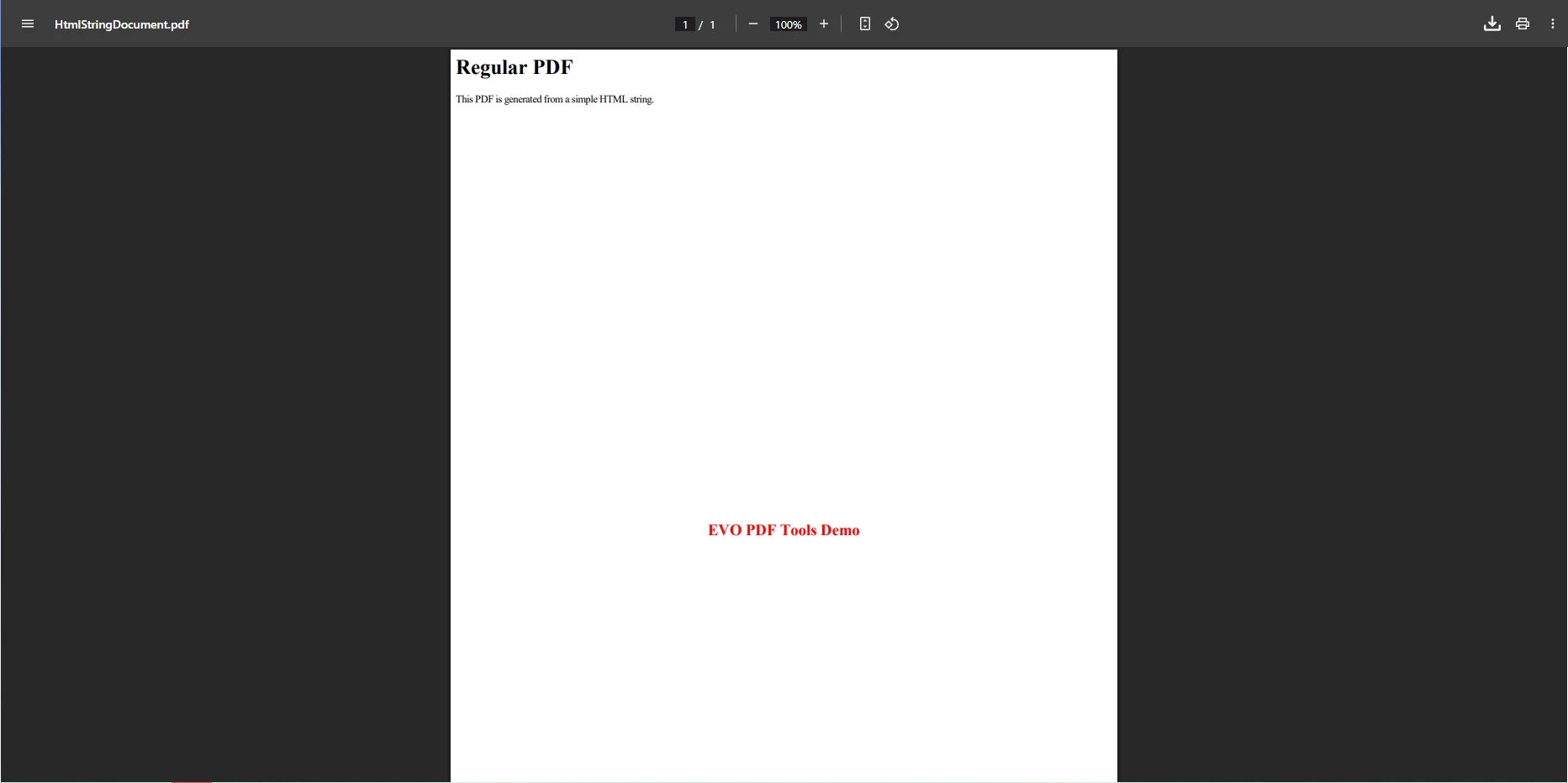 HTML to PDF with EvoPdf