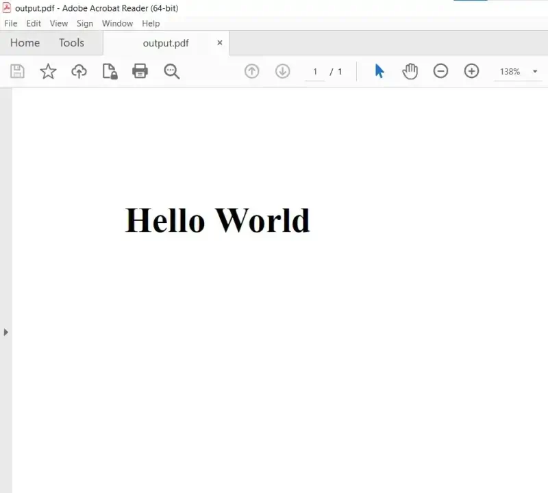 How to Convert HTML to PDF in Rust: Figure 6 - IronPDF Output