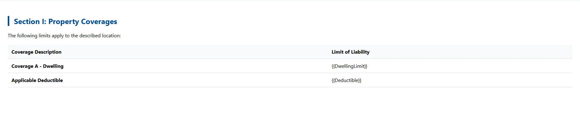 Example HTML input file Two