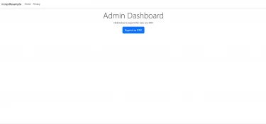 Exportation en un clic vers le format PDF en C# pour les tableaux de bord d'administration