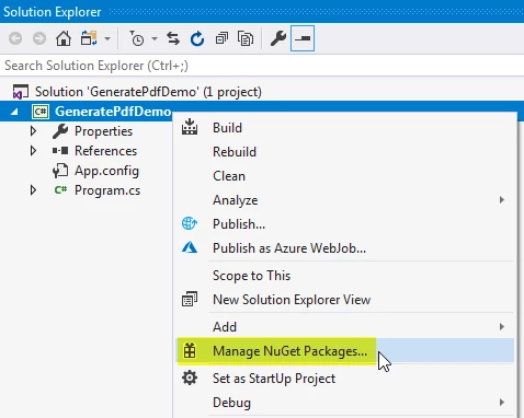 Selecting NuGet Packages