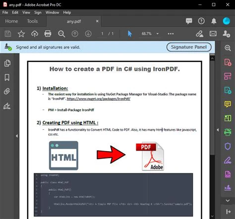 A Comparison between iTextSharp and IronPDF For Editing PDF: Figure 6 - Create a PDF using IronPDF
