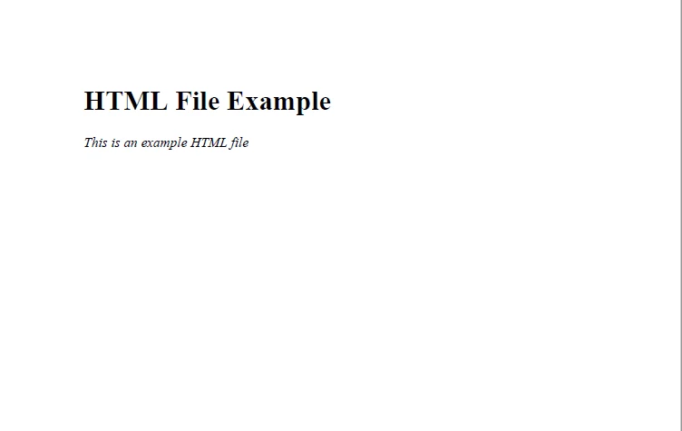 Java PDF Generator Tutorial - Figure 2: HTML File to PDF Output