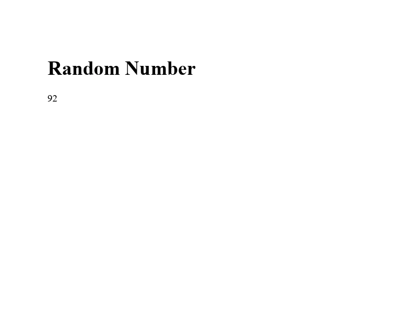 Math.random Java (How It Works For Developers): Figure 1 - Outputted PDF from the previous code