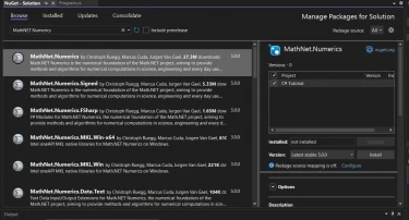 Math.NET C# (How It Works For Developers)
