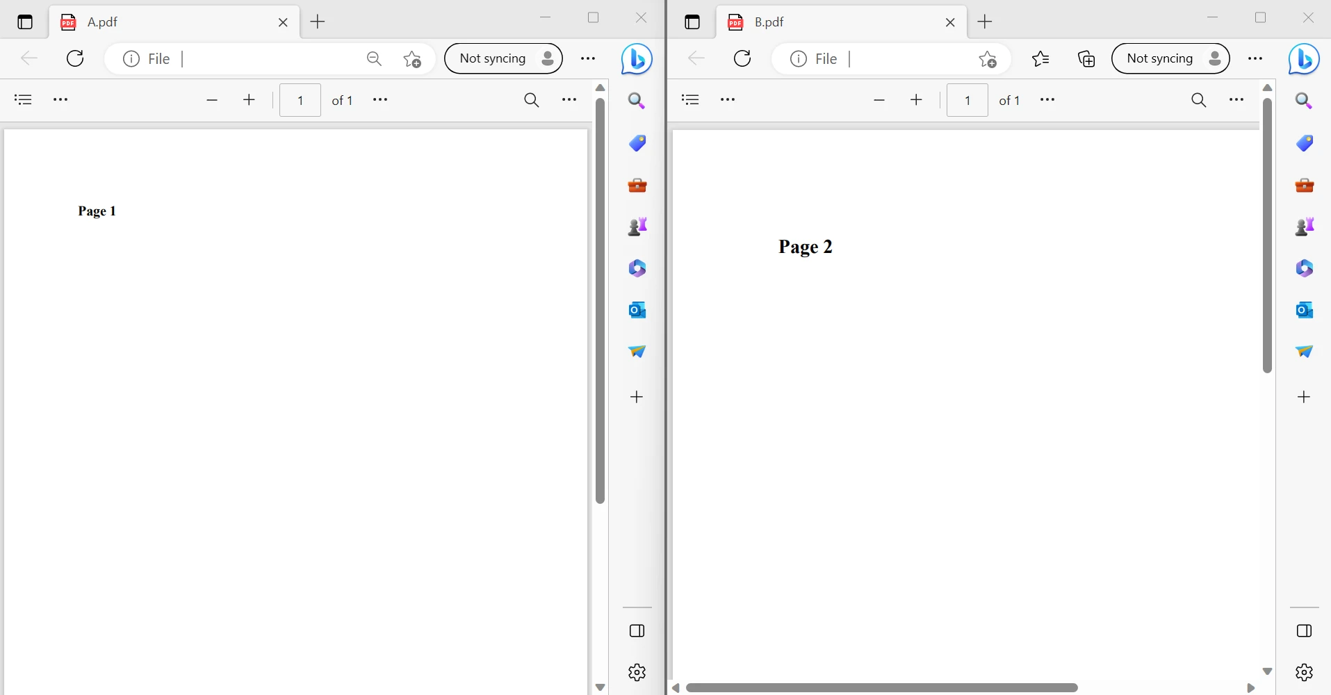 Cómo combinar archivos PDF en VB.NET, Figura 5: El contenido de dos archivos PDF