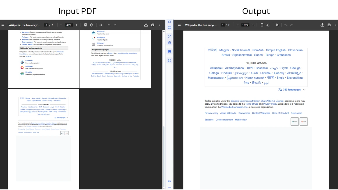 How to Quickly and Easily Move PDF Pages C#: Image 2 - Rearranged PDF with the last page in the input PDF