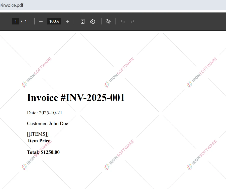 How to Convert a PDF to an Image in .NET: Figure 3 - Sample PDF Input