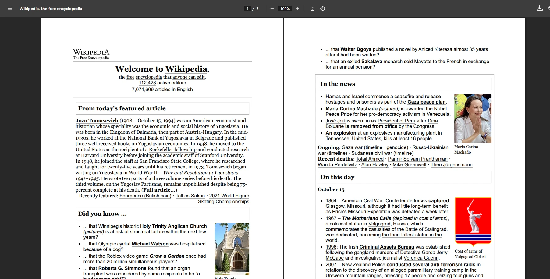How to Create a .NET Core PDF Generator: Figure 2 - URL to PDF example output