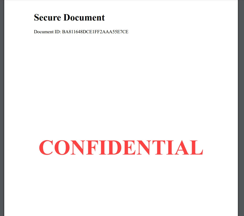 .NET PDF API a tutorial for .NET developers: Image 6 - Watermark output from code example above