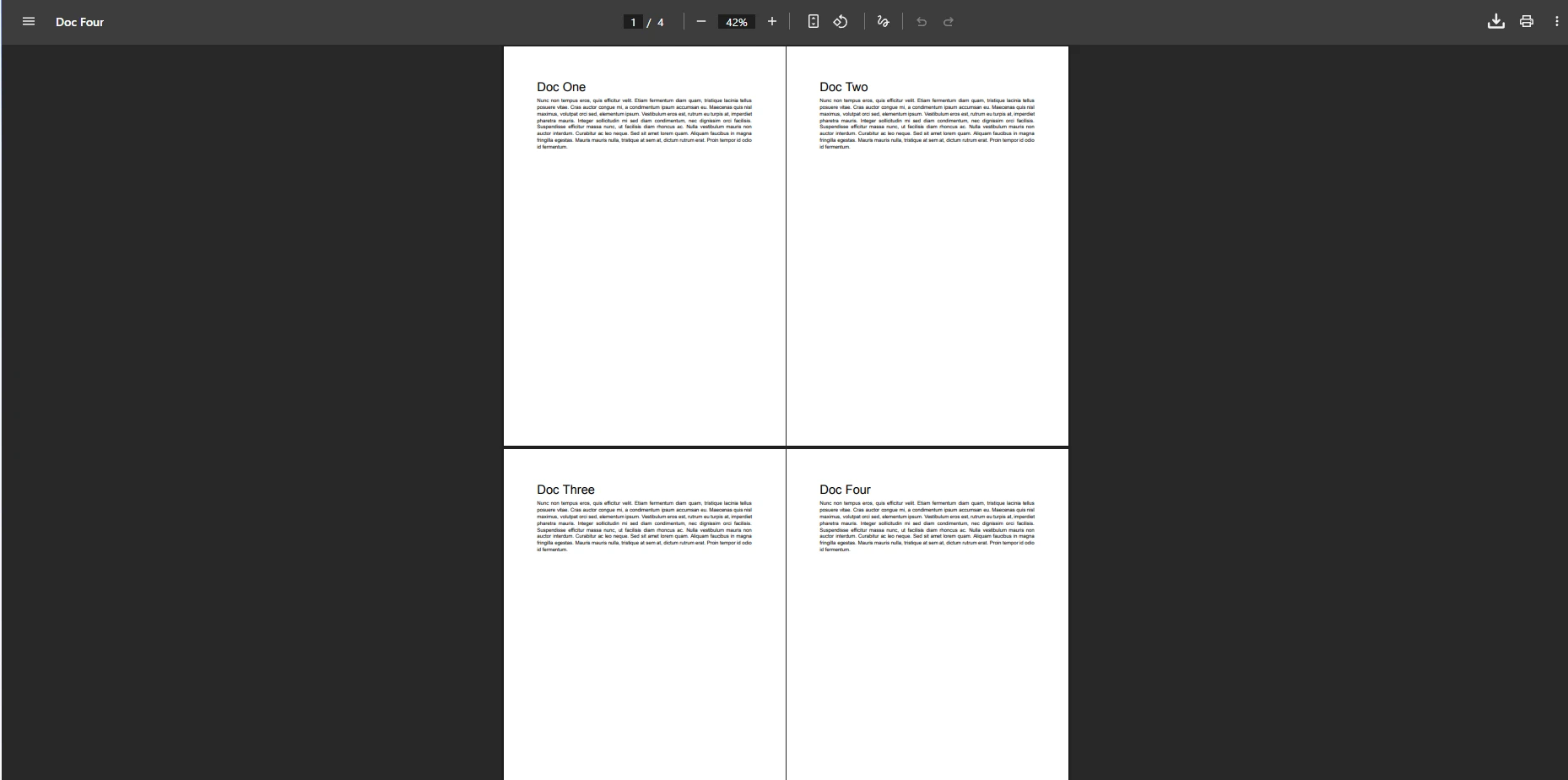 .NET PDF Merge Tasks with IronPDF: A Complete C# Guide: Image 5 - Newly merged output PDF file