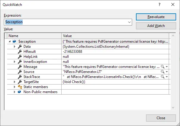 Comparing IronPDF and NReco, Figure 4: NReco's URL-to-PDF generation feature requires ownership of a commercial license