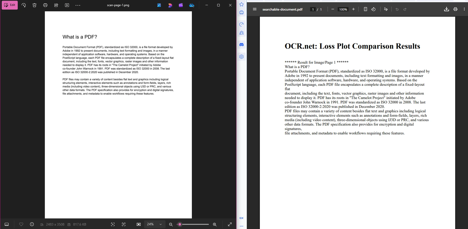 Using IronPDF and OCRNet to Create and Scan PDF Files in C#: Image 4 - Example output for complete workflow for IronPDF and OCR.Net