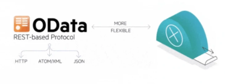 OData C#（開発者のための仕組み）：図1 - OData C# - データ・アクセス・プロトコル