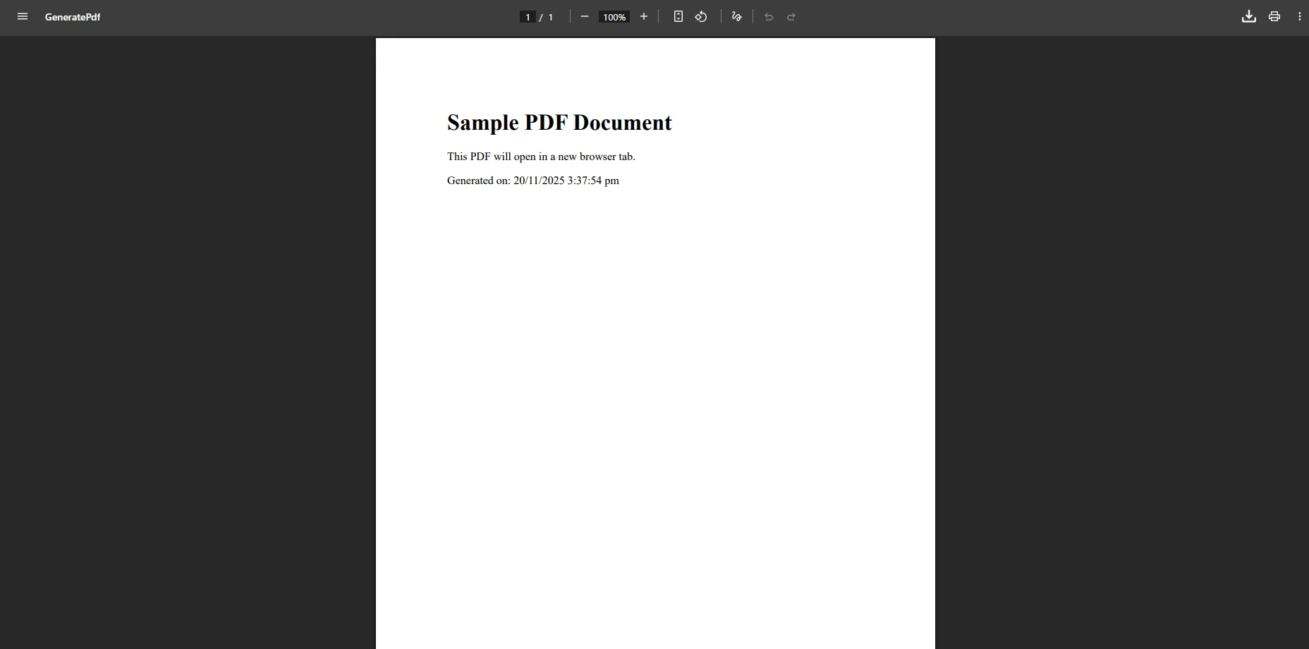 How to Open PDF in New Window ASP .NET C# with IronPDF: Image 1 - Image 1 of 4 related to How to Open PDF in New Window ASP .NET C# with IronPDF