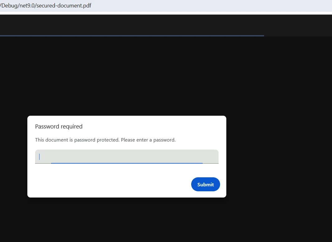 How to Use PDF API .NET Solutions with IronPDF: Figure 9 - Secured PDF Output