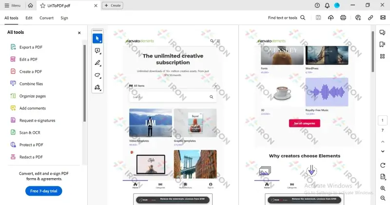 Java'da PDF Belgesi Nasıl Oluşturulur, Şekil 3: URL'den oluşan çıktı PDF dosyası