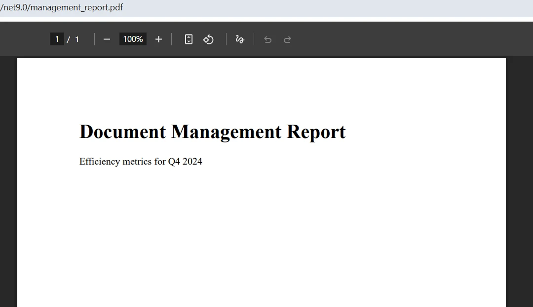 Discover the Key Features of the PDF .NET SDK Using IronPDF: Image 4 - PDF Output