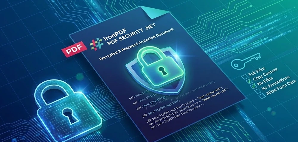 PDF Security .NET: Encrypt, Password Protect, and Control Permissions with IronPDF: Image 1 - PDF Security .NET