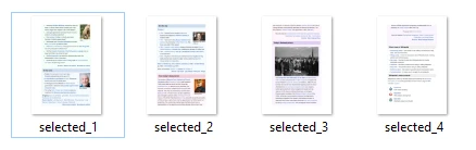 How to Convert PDF to JPG in VB.NET: Figure 3 - Specified pages converted to JPG format