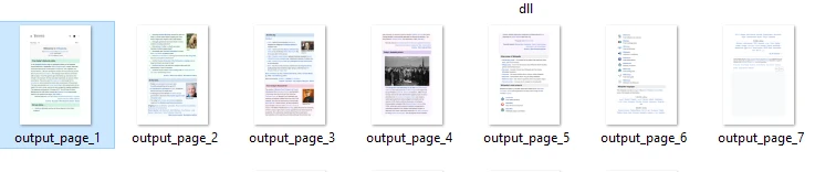 PDF to JPG VB .NET Conversion: Simple Code for High-Quality Image Export: Image 2 - Output JPG files for each page in the PDF document