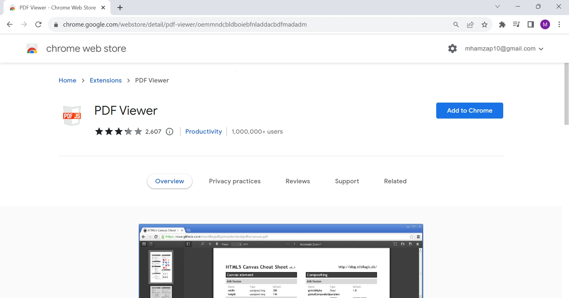 PDF Viewer in Chrome (Developer Updated List): Figure 1 - Google Chrome PDF Viewer Settings