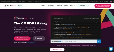 PDFA Library in C# (Comparison List for .NET Developers)