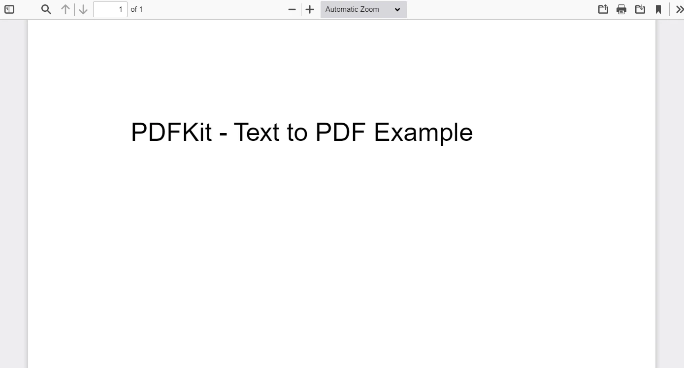 Comparación entre PDFKit npm y IronPDF for Node.js: Figura 6