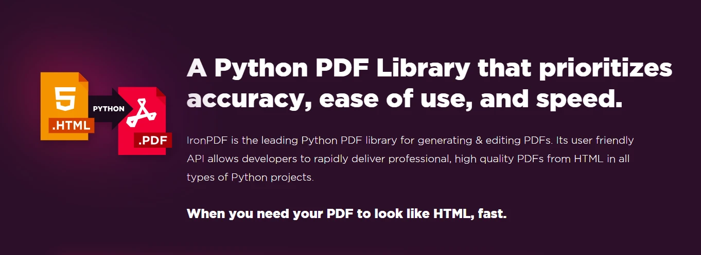 Python Buscar en Lista (Cómo Funciona Para Desarrolladores): Figura 4 - Página Web de IronPDF for Python