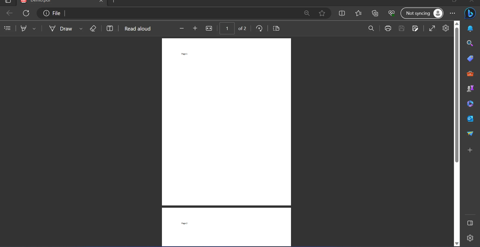 How to Parse A PDF File in Python: Figure 5 - A PDF with the page number at the top of each page.