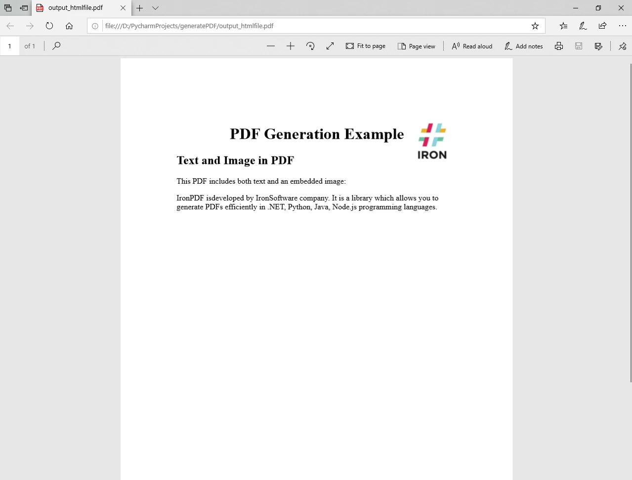 Cómo generar un archivo PDF en Python: Figura 4