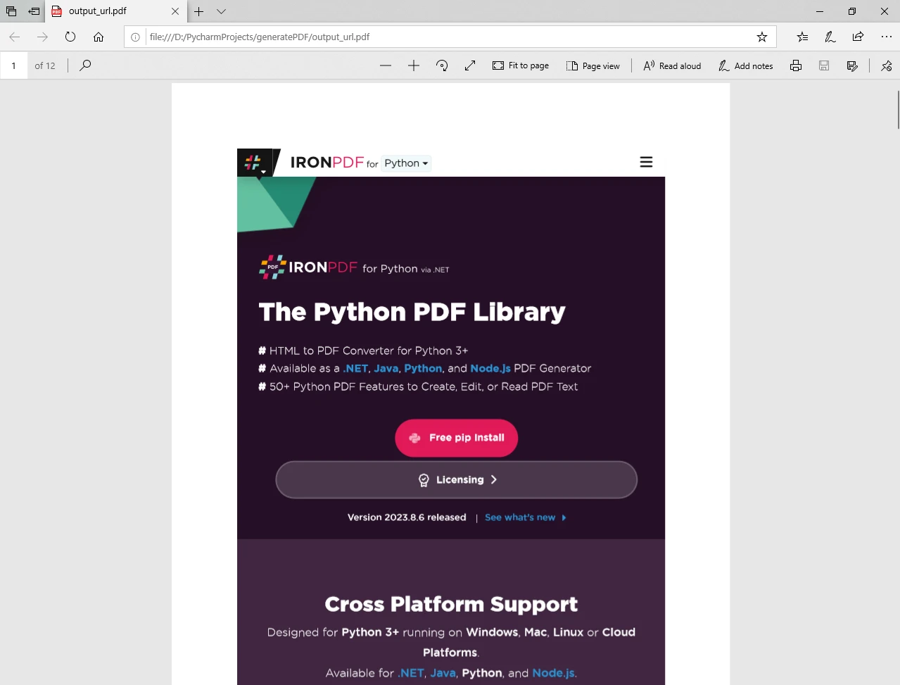 How to Generate A PDF File in Python: Figure 5