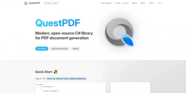 QuestPDF PDF to Image Conversion vs IronPDF