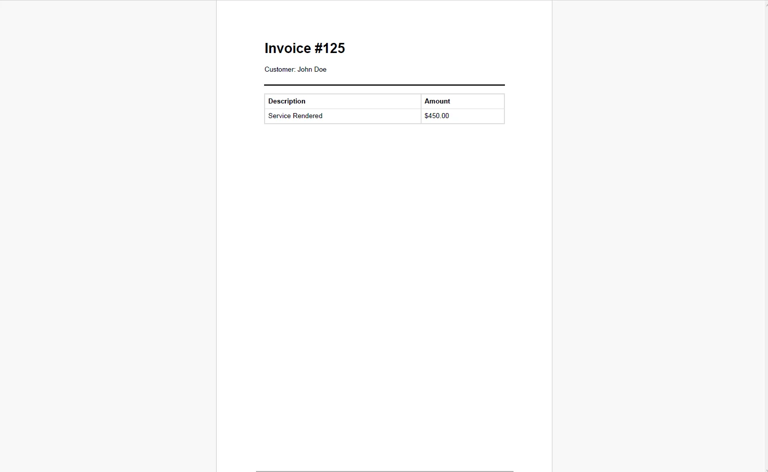 PDF file with custom output adjustments
