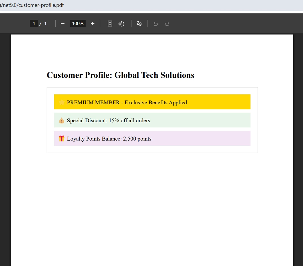 How to Add Header and Footer in PDF Using iTextSharp and IronPDF in C# with Example: Image 6 - Sample Input