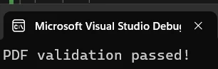 How to Read PDF File in Selenium WebDriver C# Using IronPDF: Image 5 - Console Output