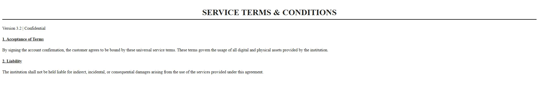 Example input HTML File One