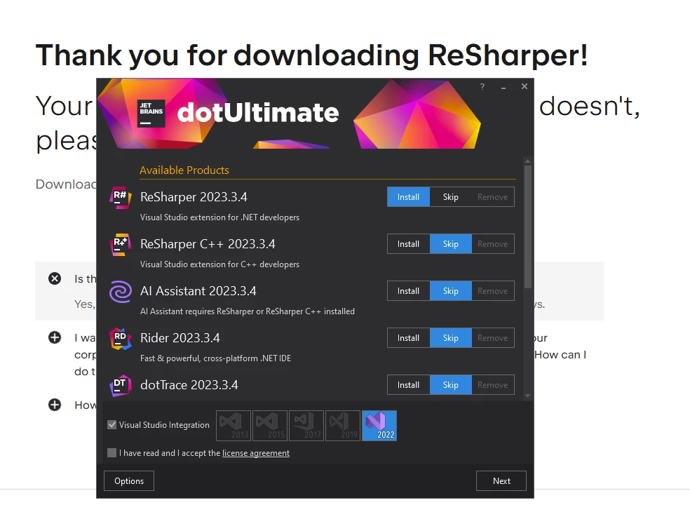 ReSharper C# (How It Works For Developers): Figure 7 - JetBrains Products