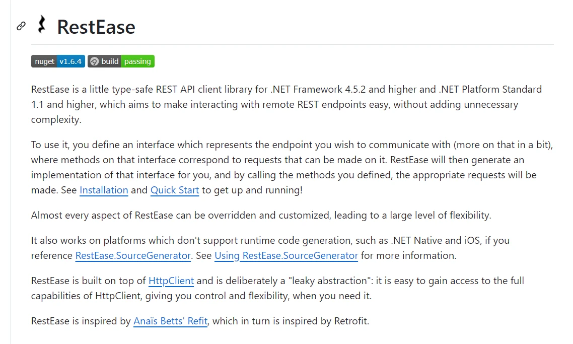 RestEase C#（适用于开发者的工作原理）：图1