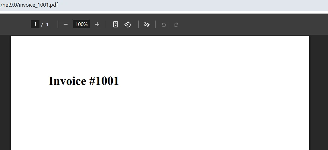 How to Send Generated PDF File as Attachment in Email from C# Using IronPDF: Image 7 - Generated PDF Output