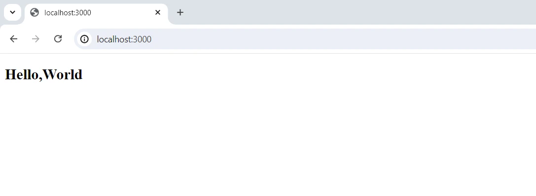 snowpack NPM (How It Works For Developers): Figure 3 - Browser Output